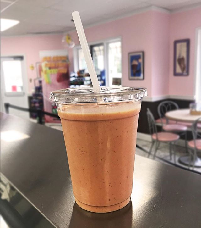 It&rsquo;s Smoothie Tuesday! All smoothies are only $5 today! Check out our plethora of amazing and delicious flavours. Pictured: La Cloche smoothie (mango, vanilla yogurt, strawberry, and oranges)