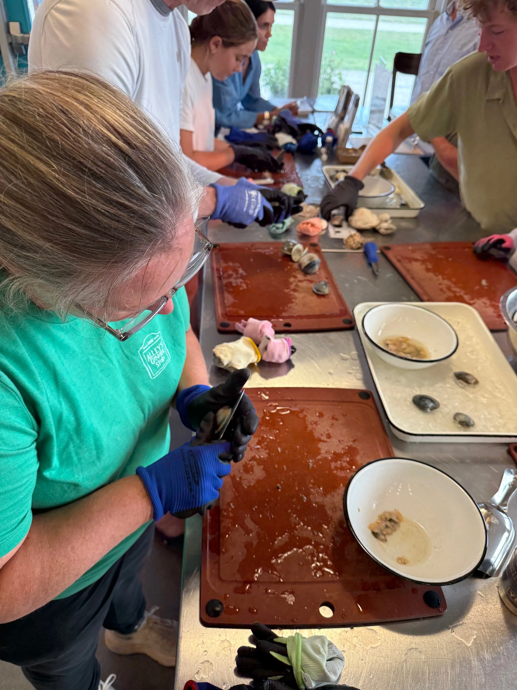 Shucking lesson_group_TFI_july26.jpg
