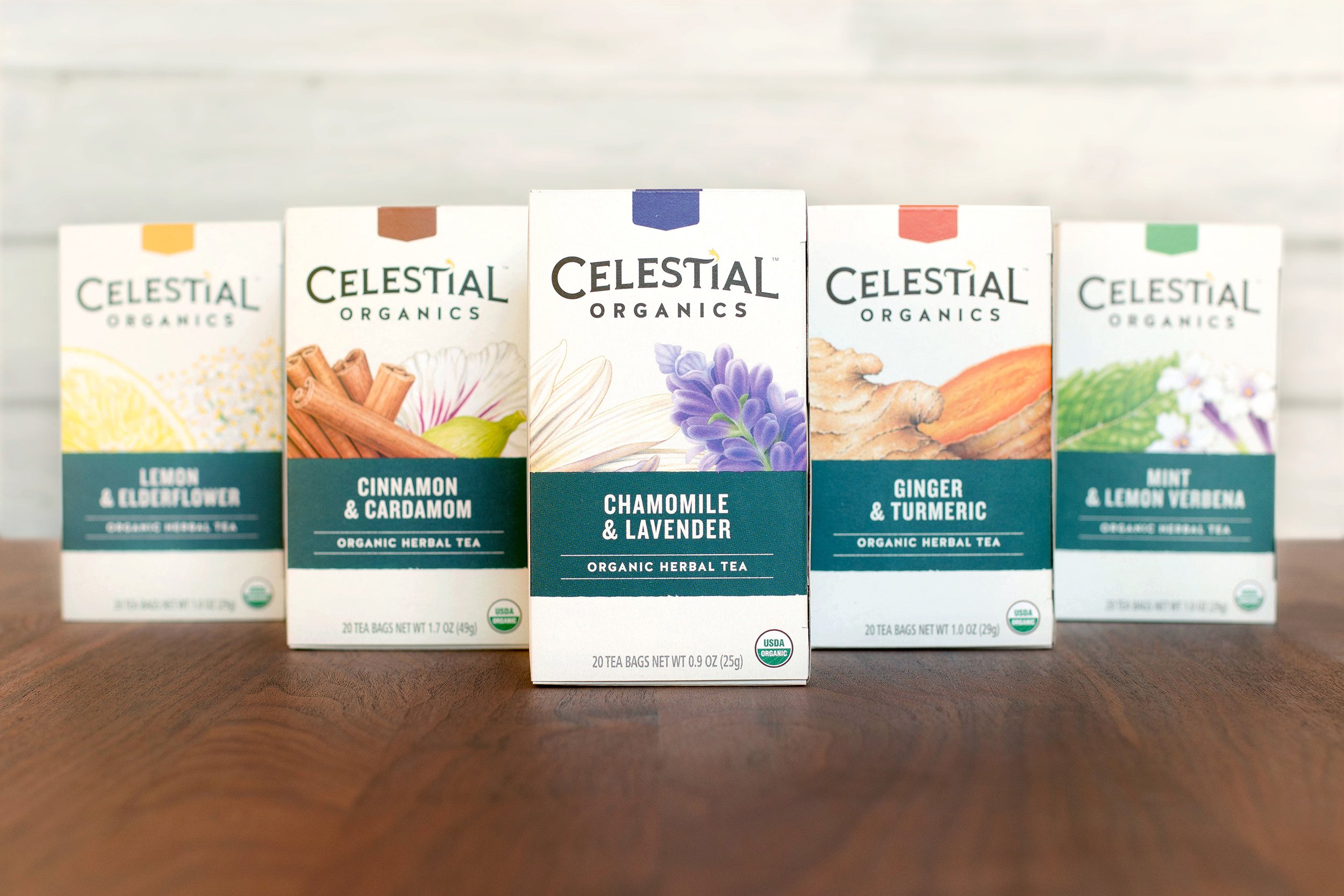 Celestial Seasonings packaging