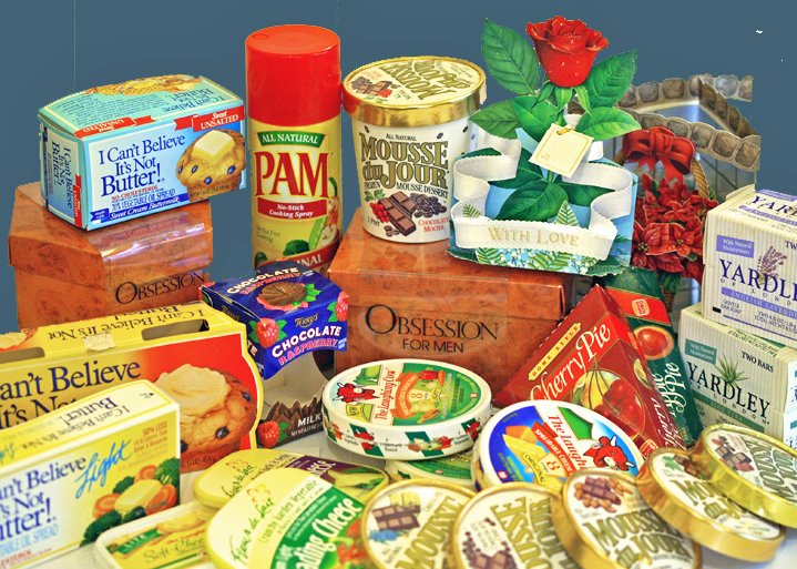 Various packaging illustrated