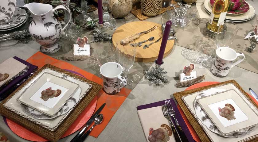 Caspari Inc.'s Thanksgiving tabletop