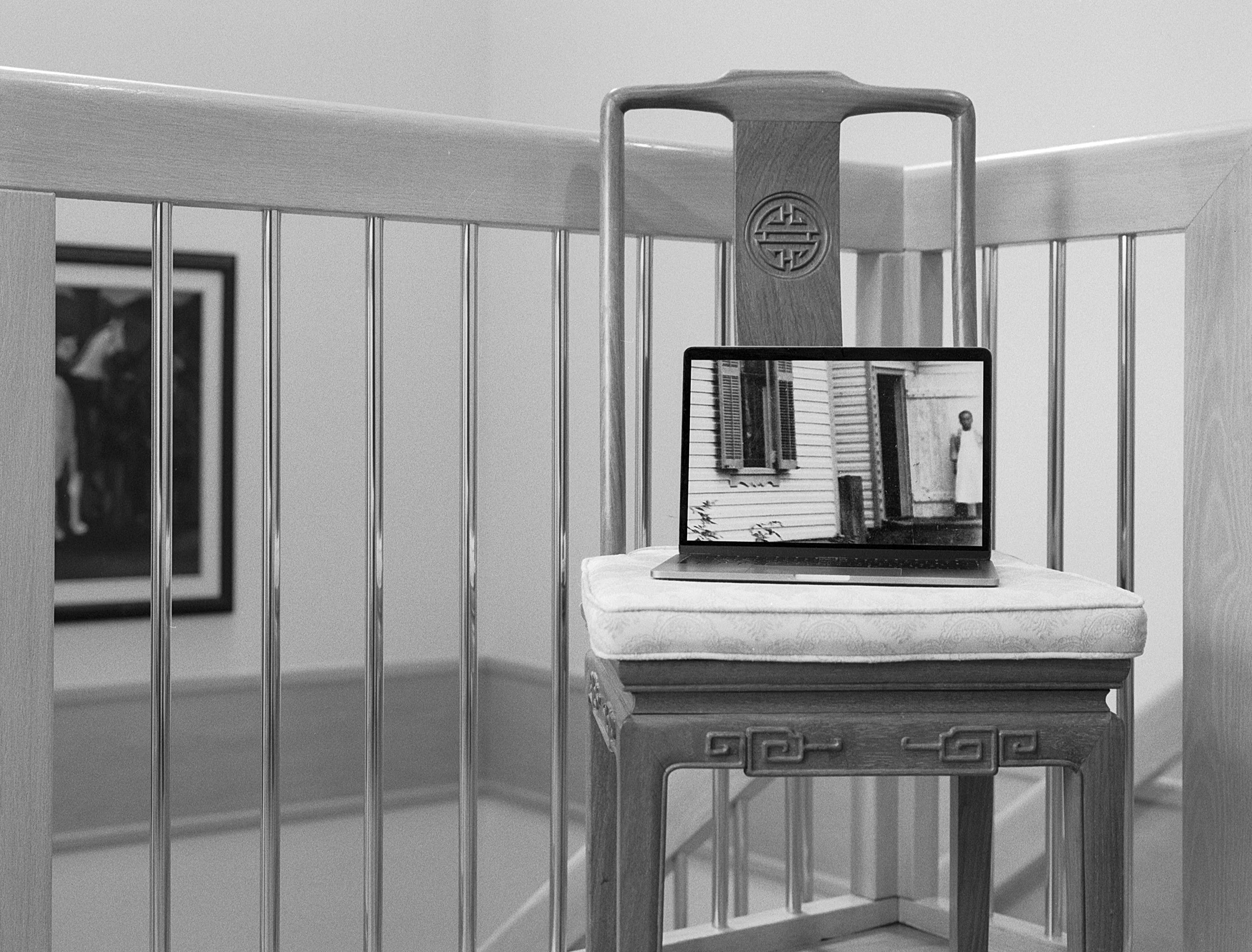 Toward the back of the house is Chew their Chinese servant