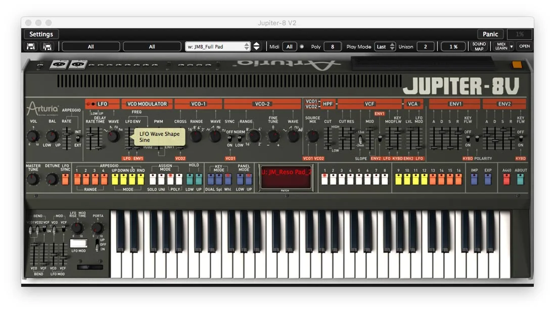 Arturia Jupiter-8 V2