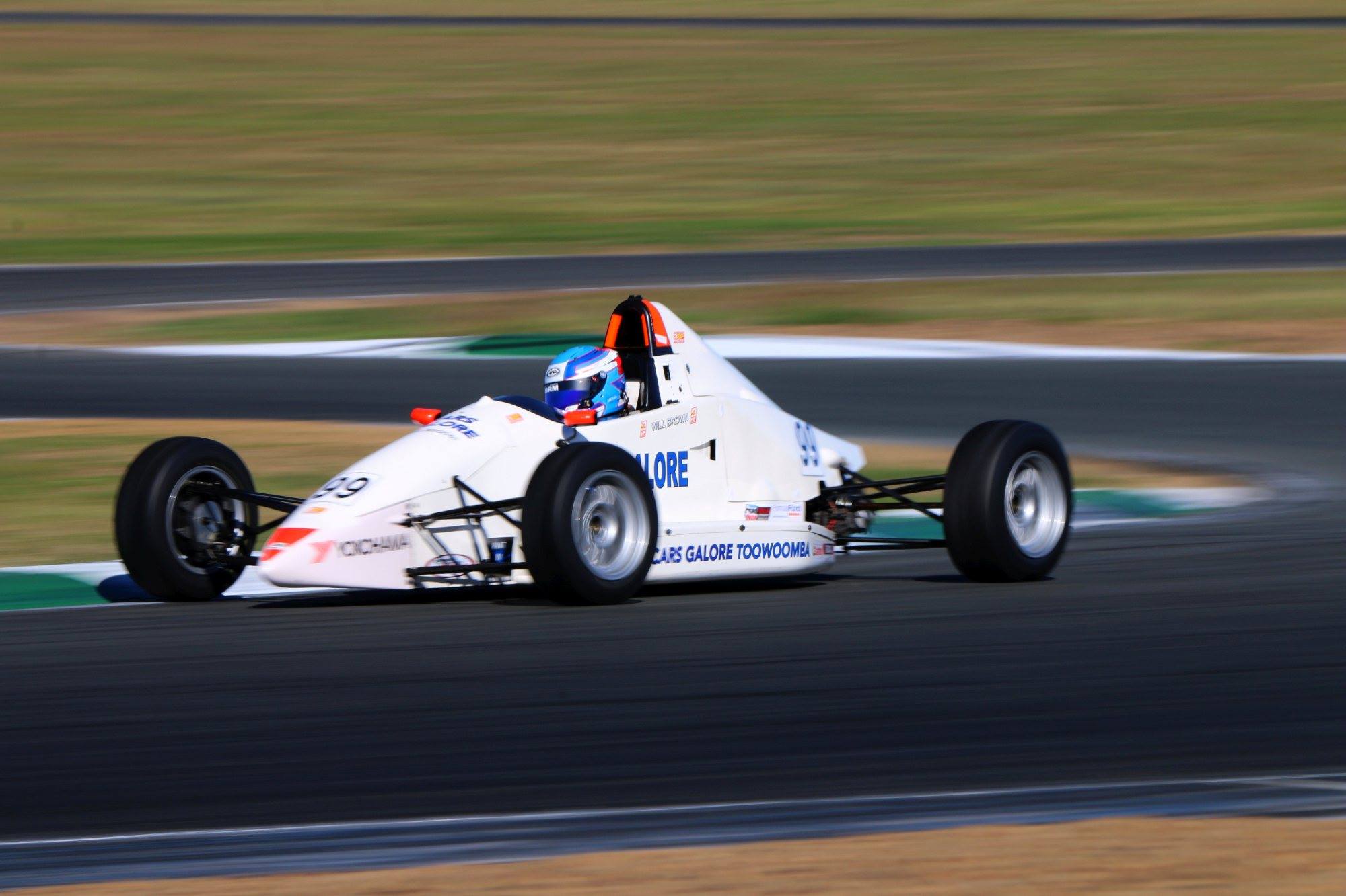 Will Brown is seen winning Race 2 in his Australian Formula Ford car at Ipswich. PICTURE: Formula Ford/Mark Walker