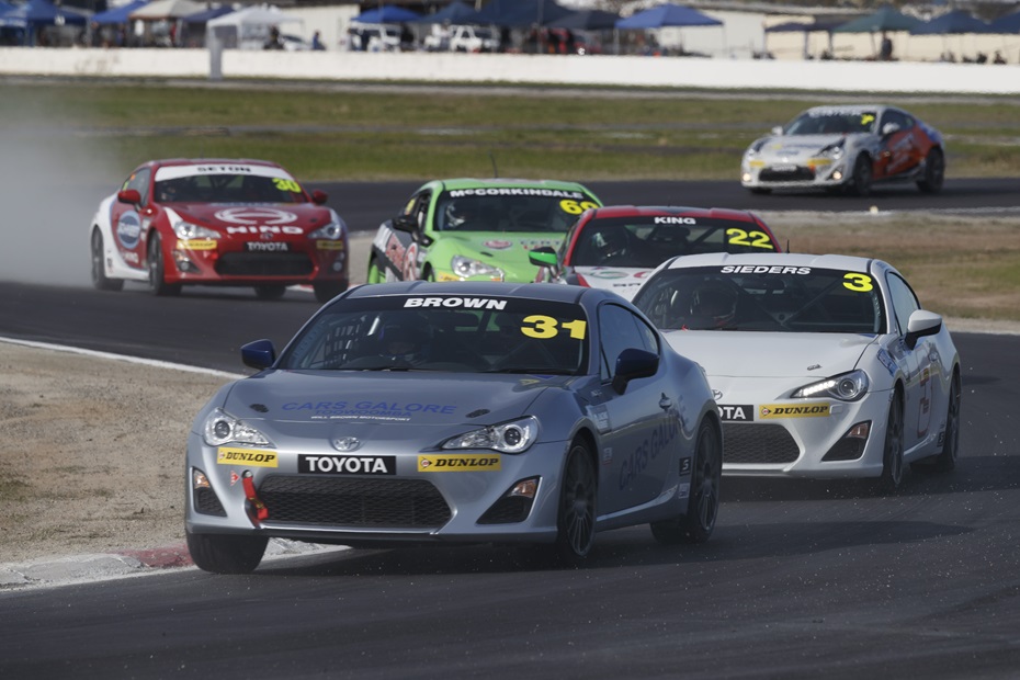 Will Brown is seen competing in his Toyota 86