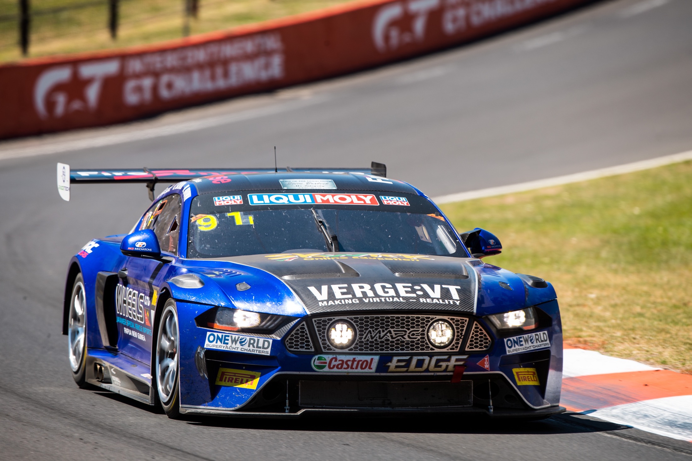 Will Brown is seen in the MARC II Mustang during the 2018 Luiqi Molly Bathurst 12 Hr