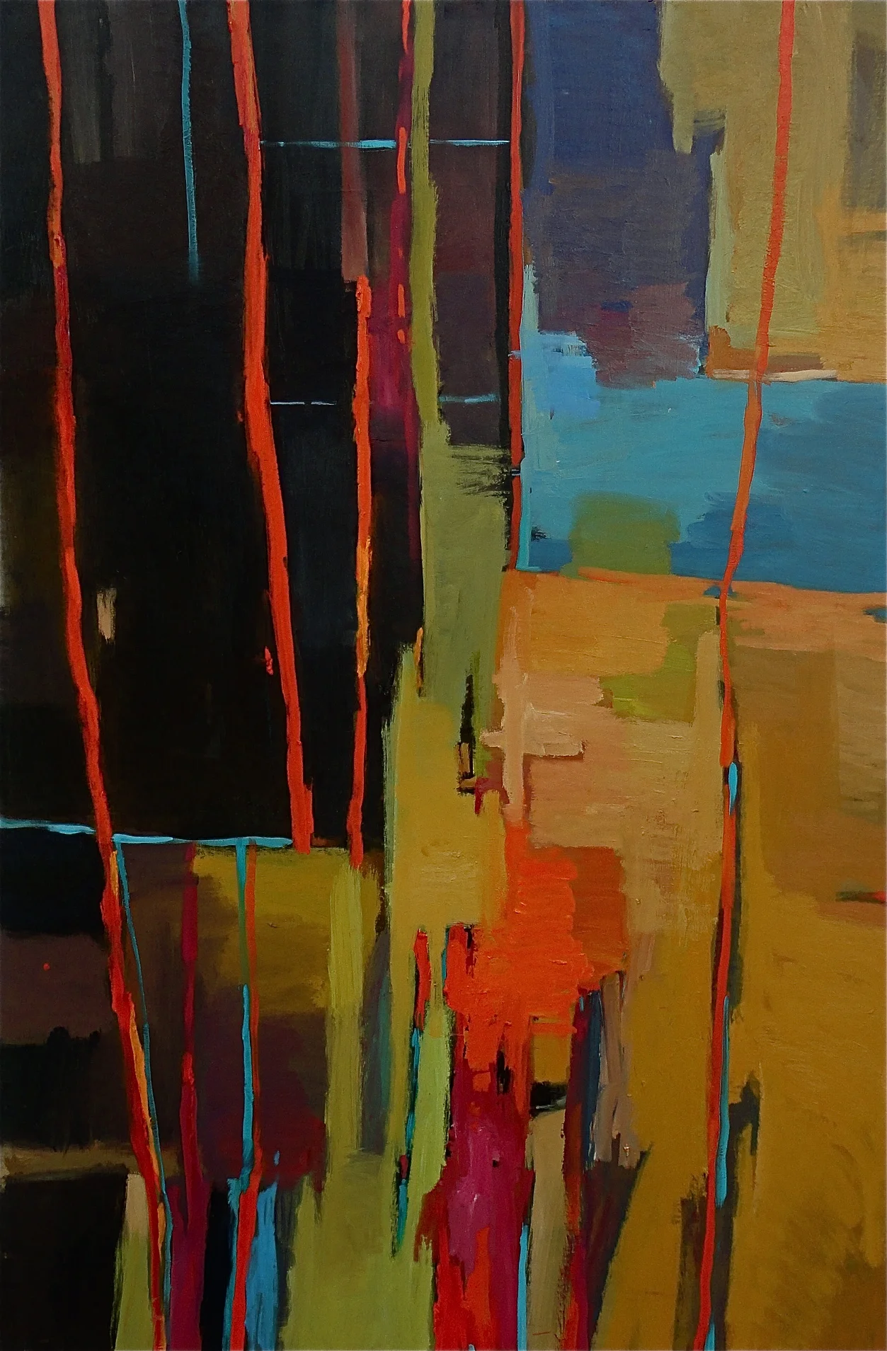  Tracks, 60"x40" oil on canvas, 2015 
