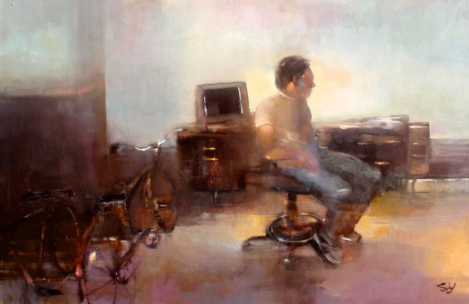  Mikey, 28"x42" oil on canvas, 2004 