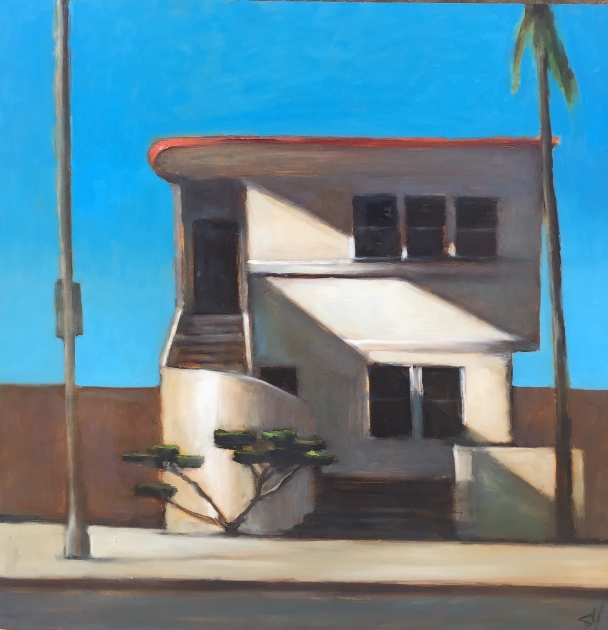 Silver Lake Blvd. 24"x24" oil on wood