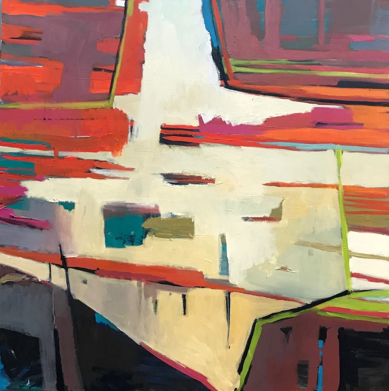 W. Hollywood, 48"x48" oil on canvas