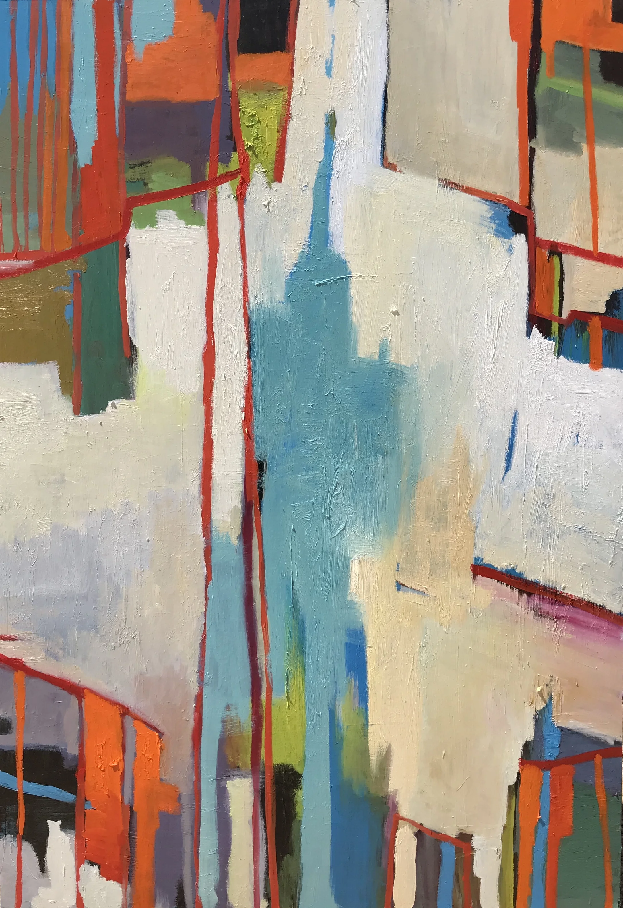 Both Sides, 60”x40” Oil on wood