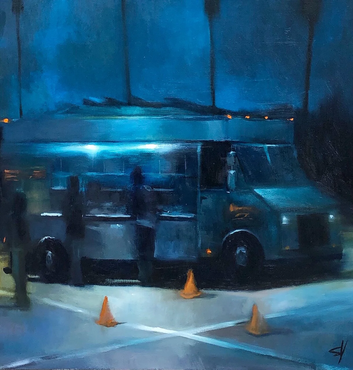  Echo Park, 24”x24” oil on canvas 2018 