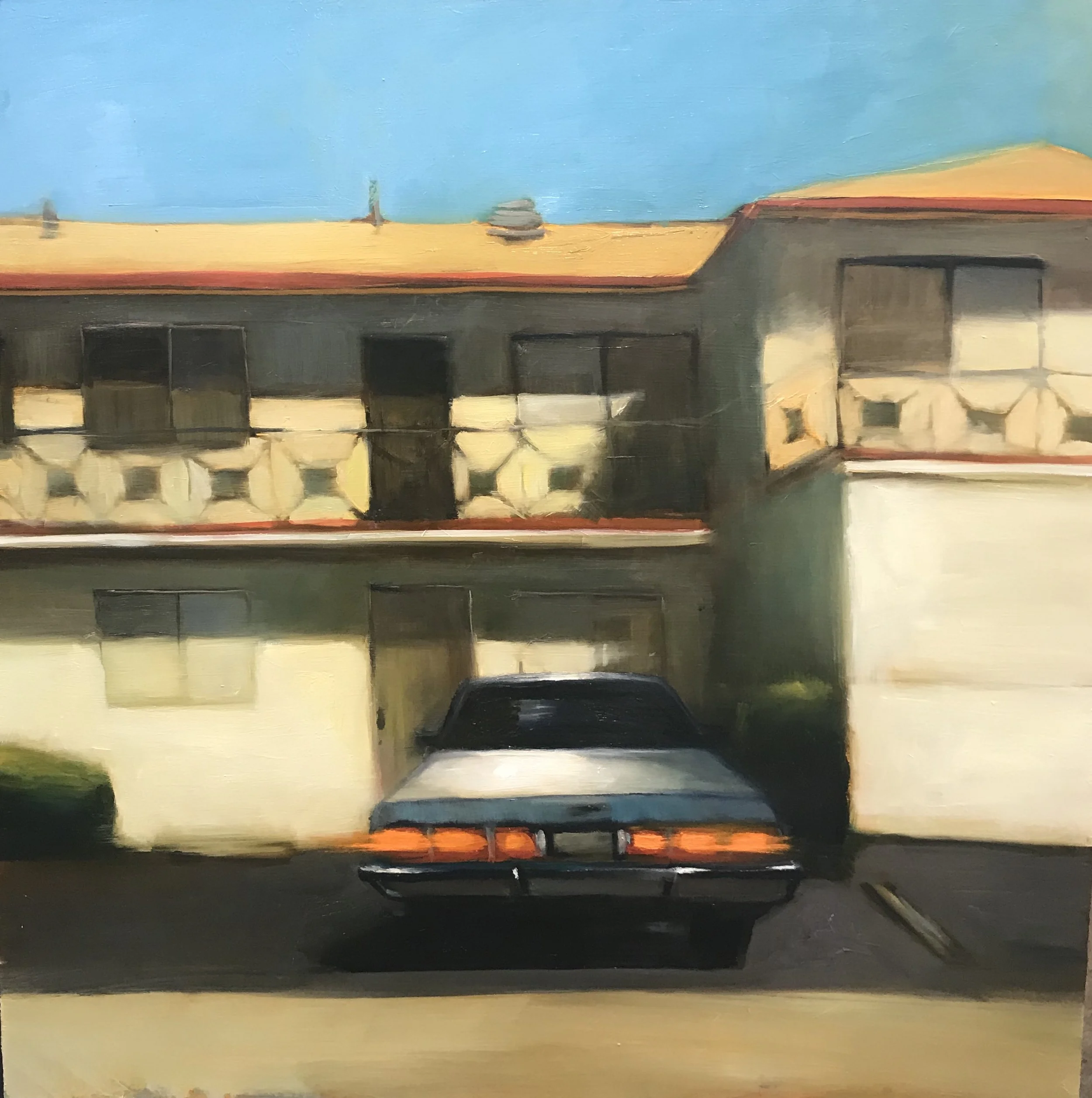 Leave it Running, 24"x24" oil on wood, 2019