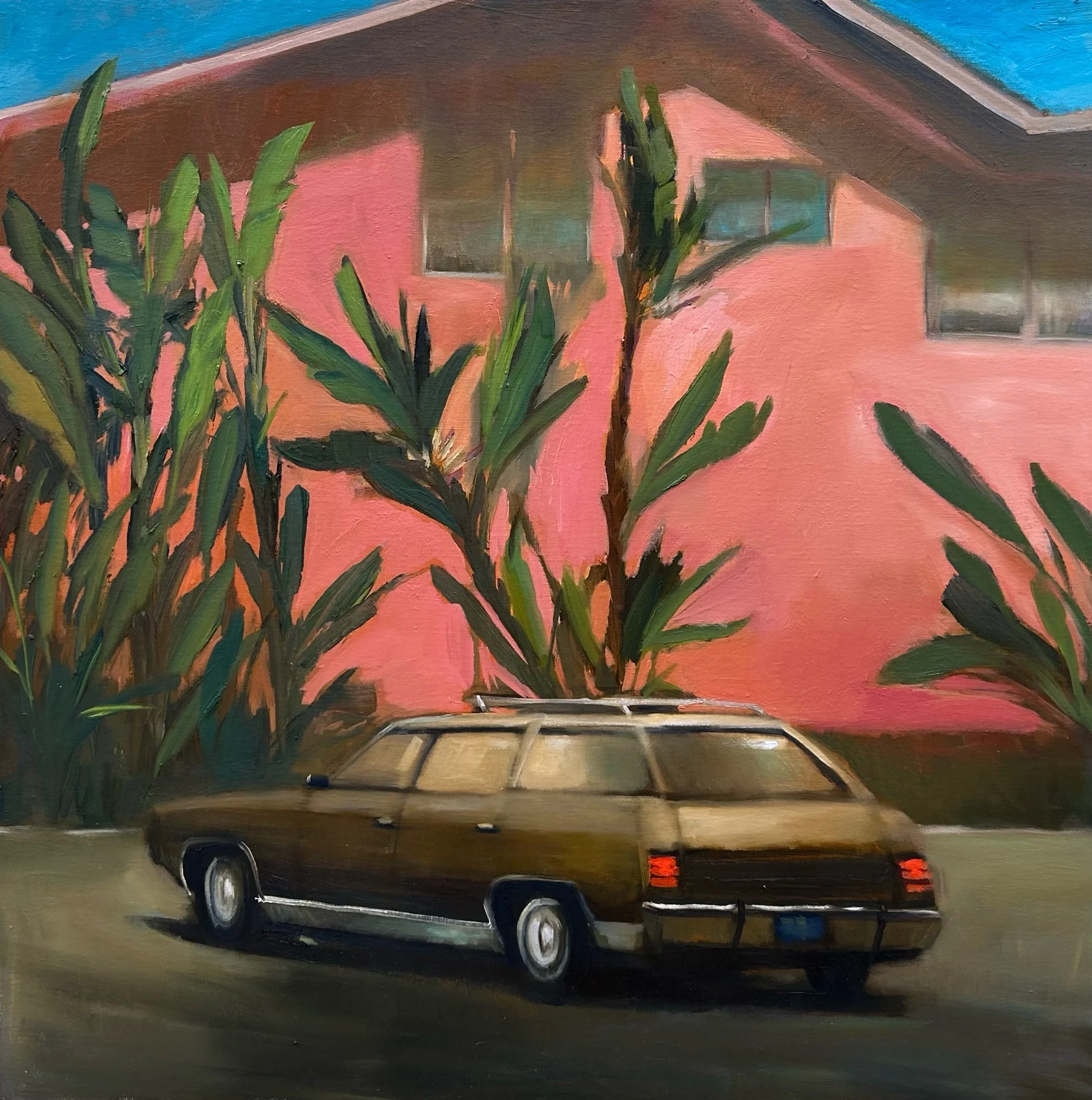 Family Wagon 32”x32” oil on canvas 2025