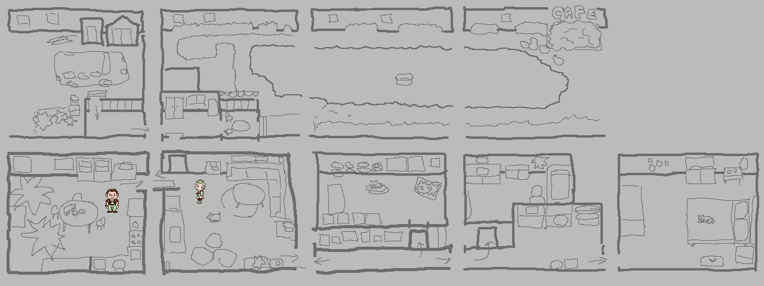 Faux's trailer is the world map. The limitations of the NES will ultimately determine the level of detail I am able to give to this world.