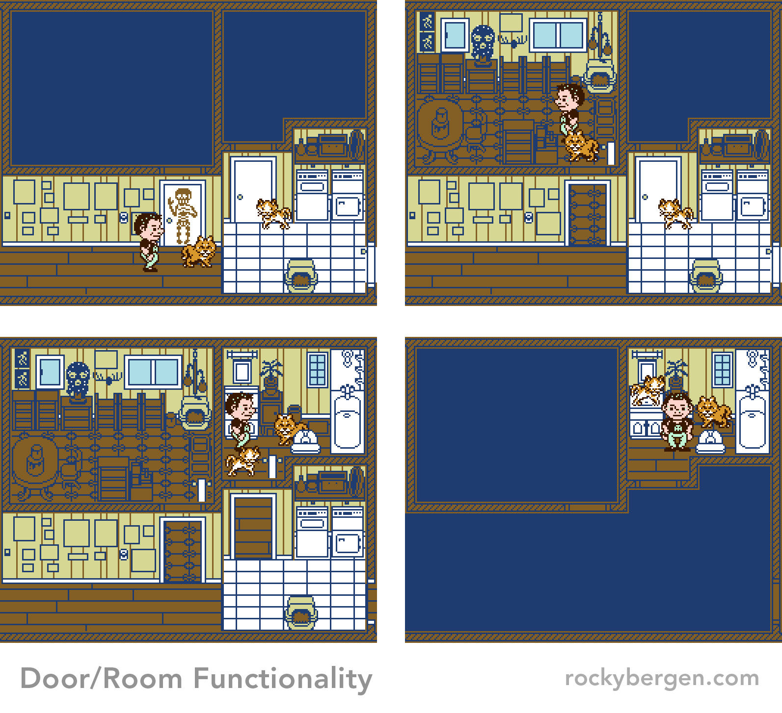 Here is a sample of the in-game door functionality. Doors allow for "privacy".