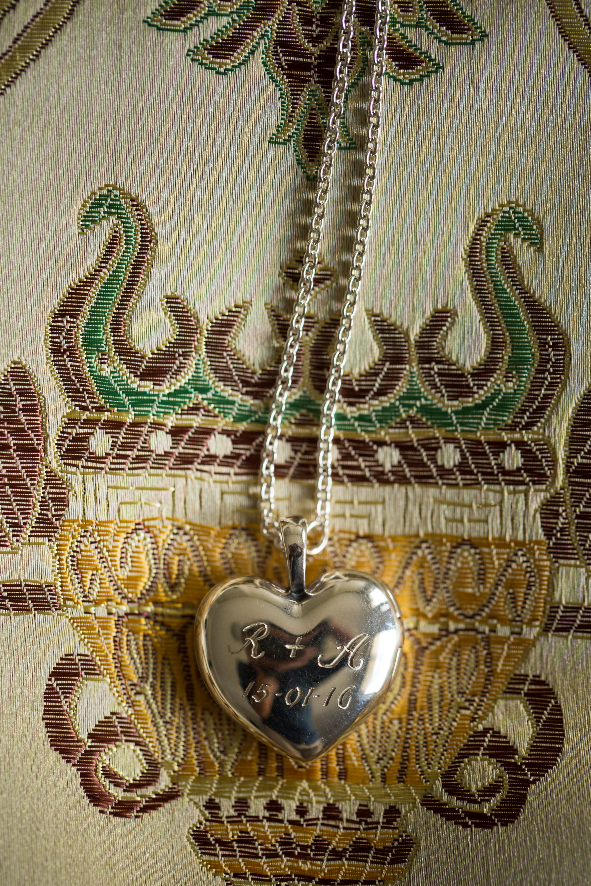 Engraved Wedding Locket