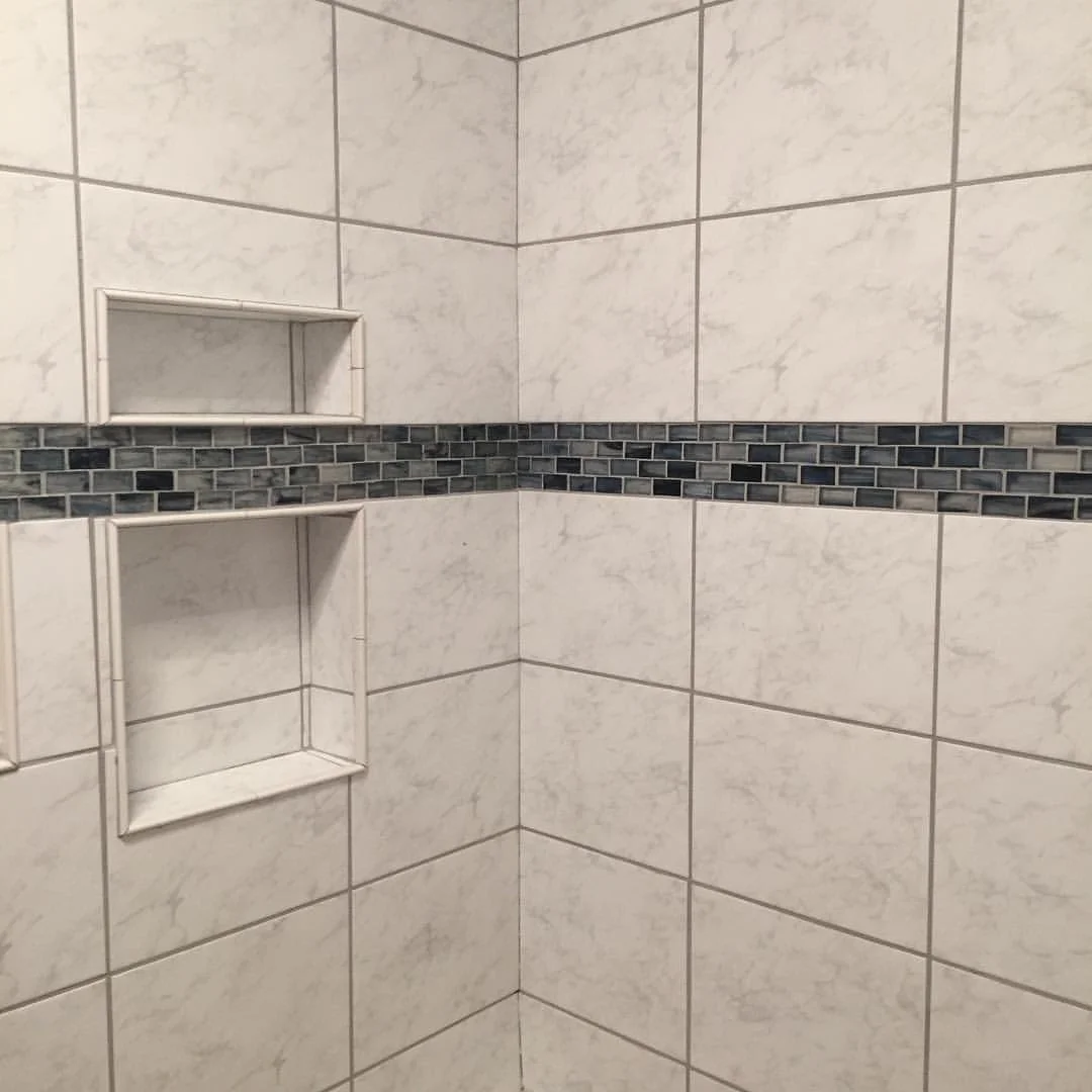 Grouted Mosaic Tile Tub Surround — Bright Star Handyman Service