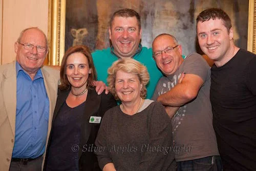 The Green Room - Graeme Garden, Verity Fifer (Fundraiser at Lawrence Home Nursing) Nick Page, Sandi Toksvig, Ken Norman, Lloyd Langford.