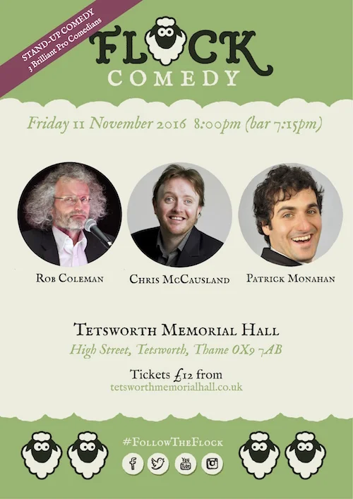 Flock Comedy at Tetsworth Memorial Hall