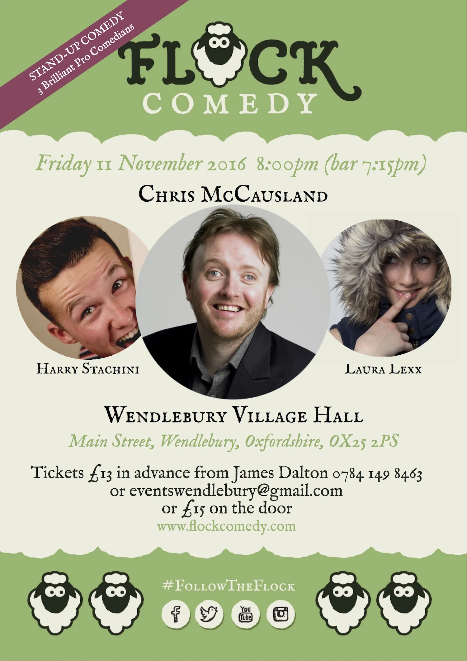 Flock at Wendlebury Village Hall