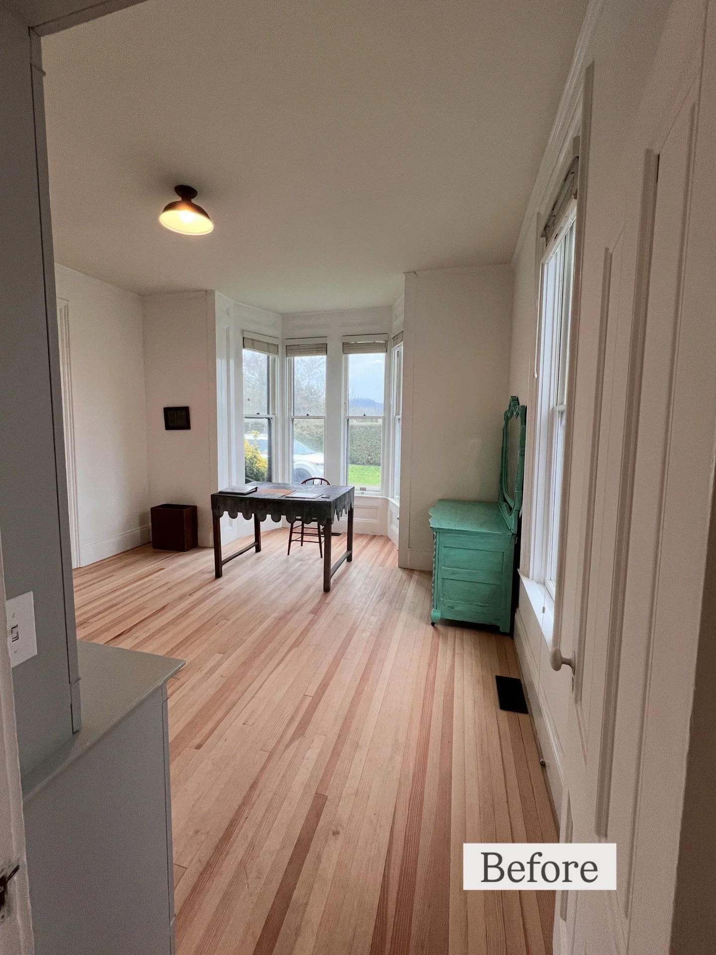 Before + After: Dining Room | Ten months ago we took our first tour of this place, fell in love, and turned our lives upside-down to get it. Renovations started the day we got the keys, but nothing is simple when you&rsquo;re working with a 150-year 