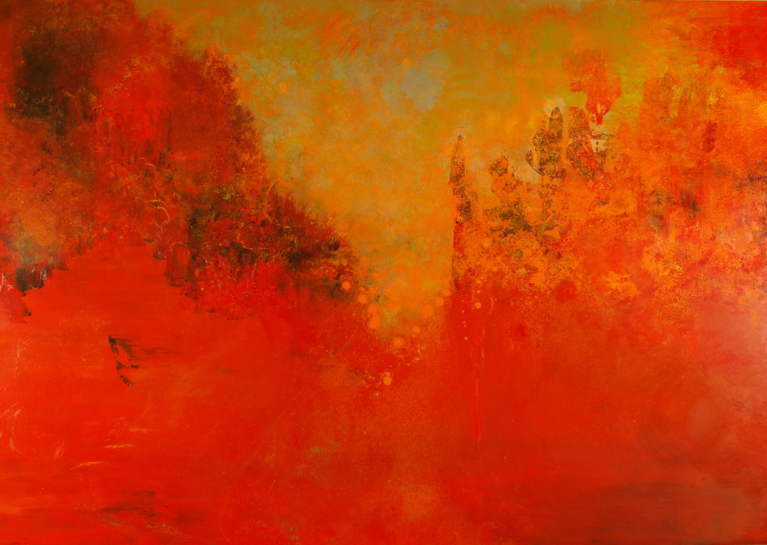 At the Edge of Unknowing, oil on canvas, 110cm x 160cm, Italy, private collection