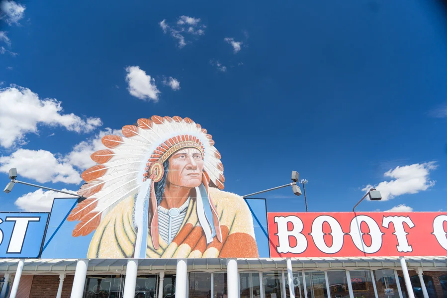 Oklahoma Native American Store, Oklahoma It's a store that sells Native American things... that are mostly manufactured in China.