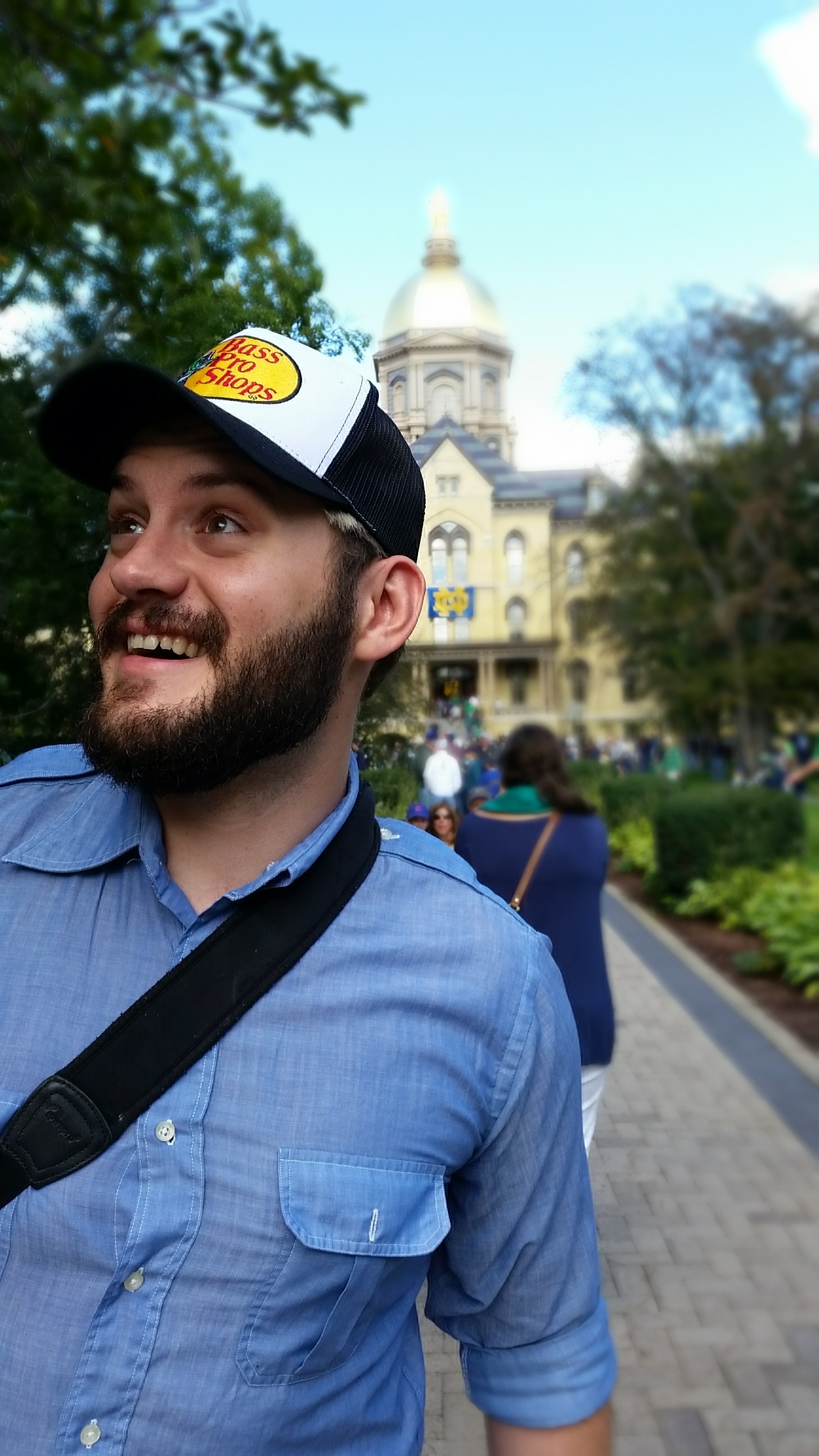 Jason enjoying the ND Golden Dome