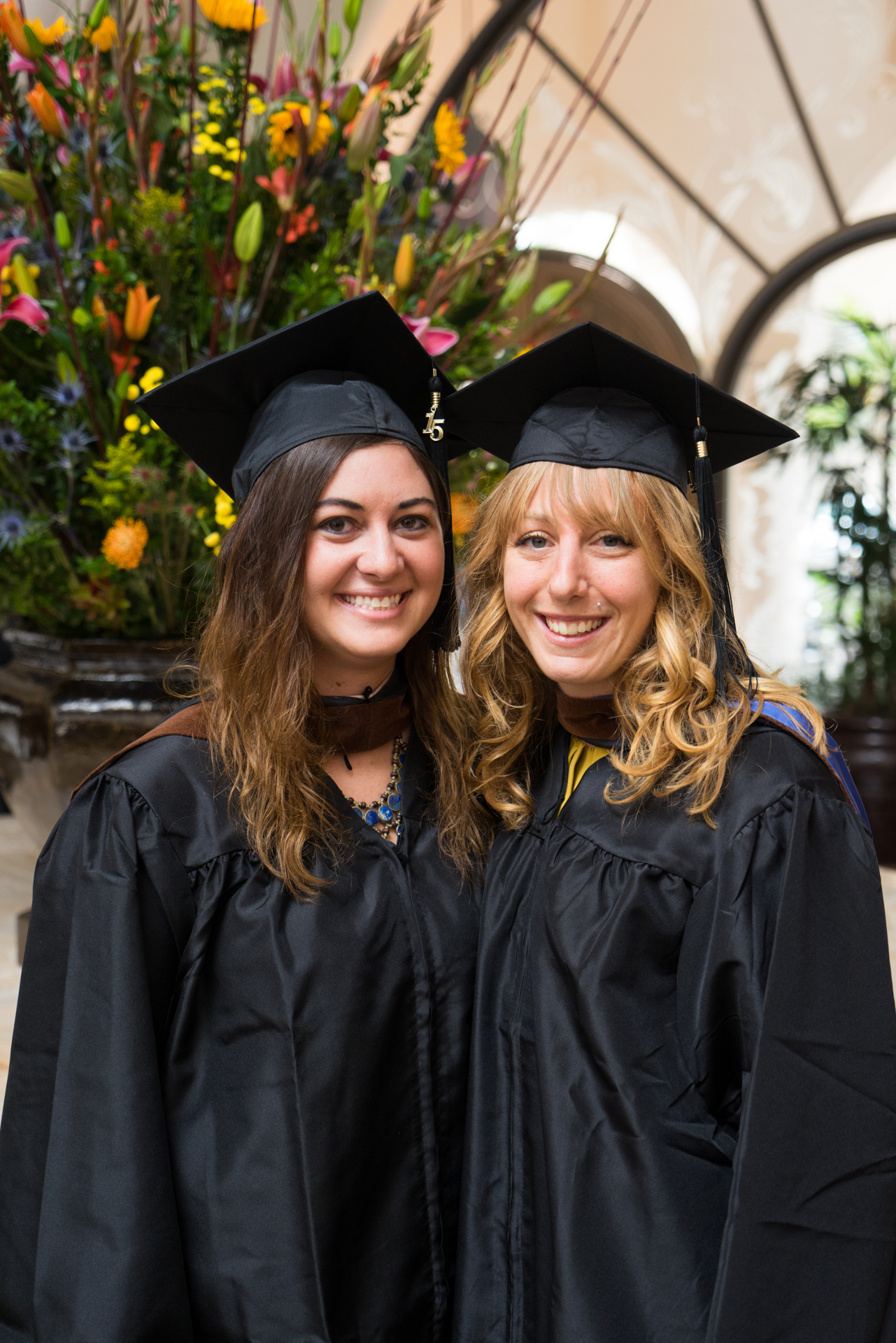 Jenny & the only other girl from her class who graduated with her MFA (one of the 3 who graduated!)