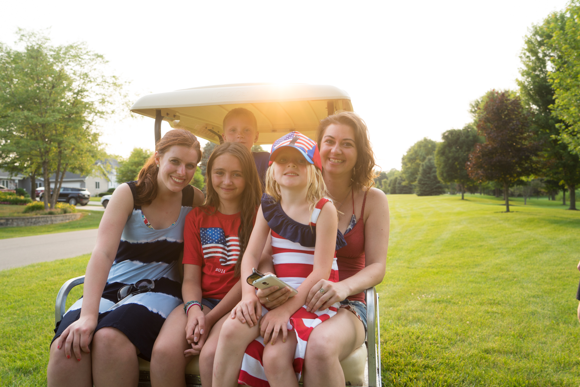 Jenny and her cousin's kids 