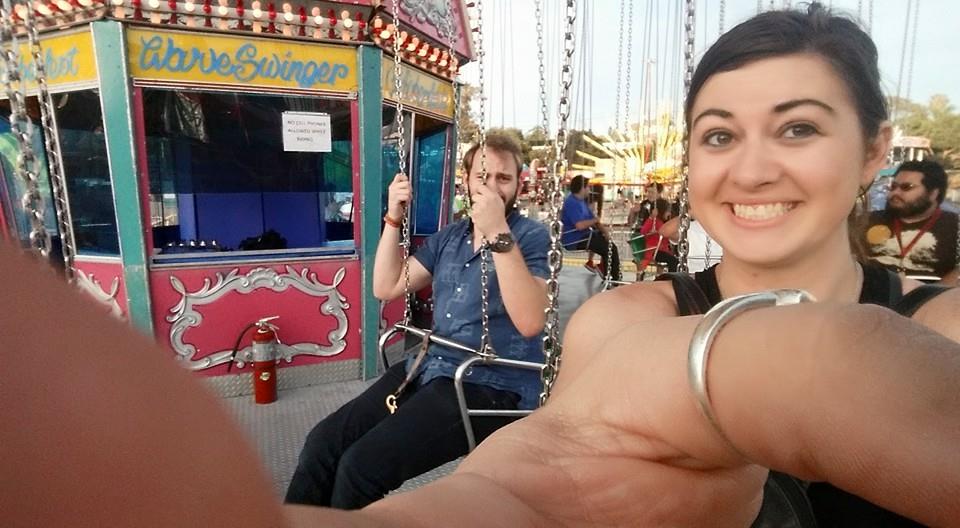 Us at one of the many fairs we went to over summer
