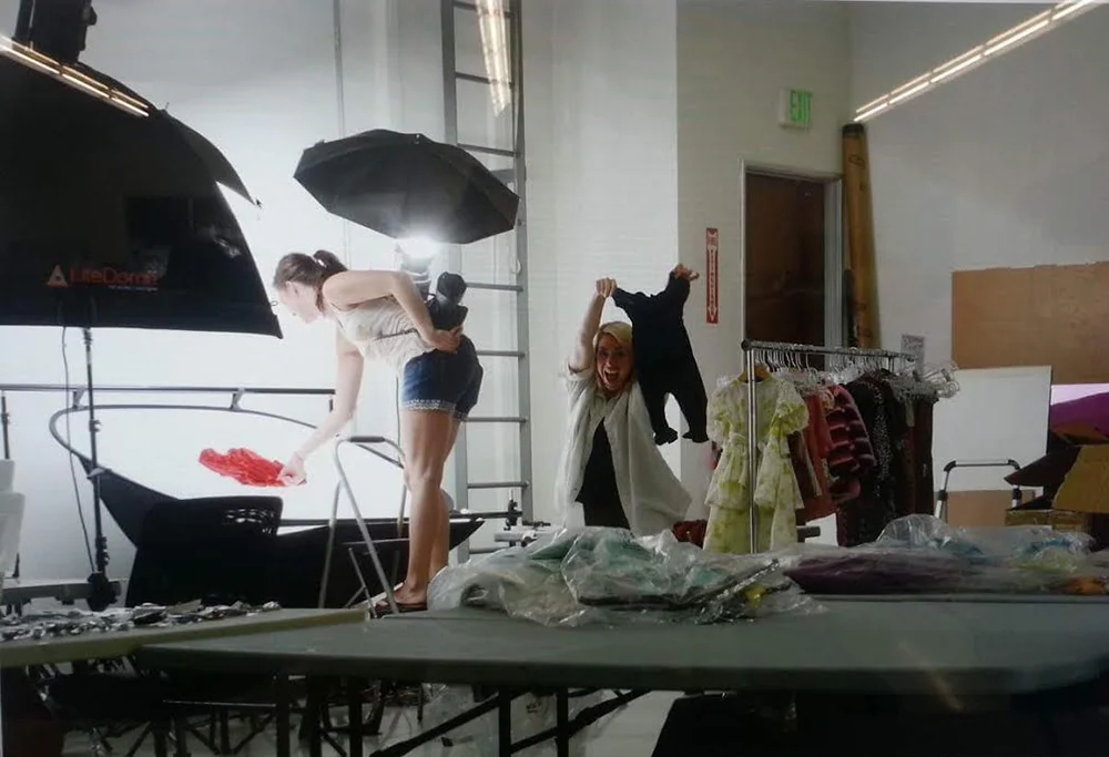 Jenny at work in the Studio
