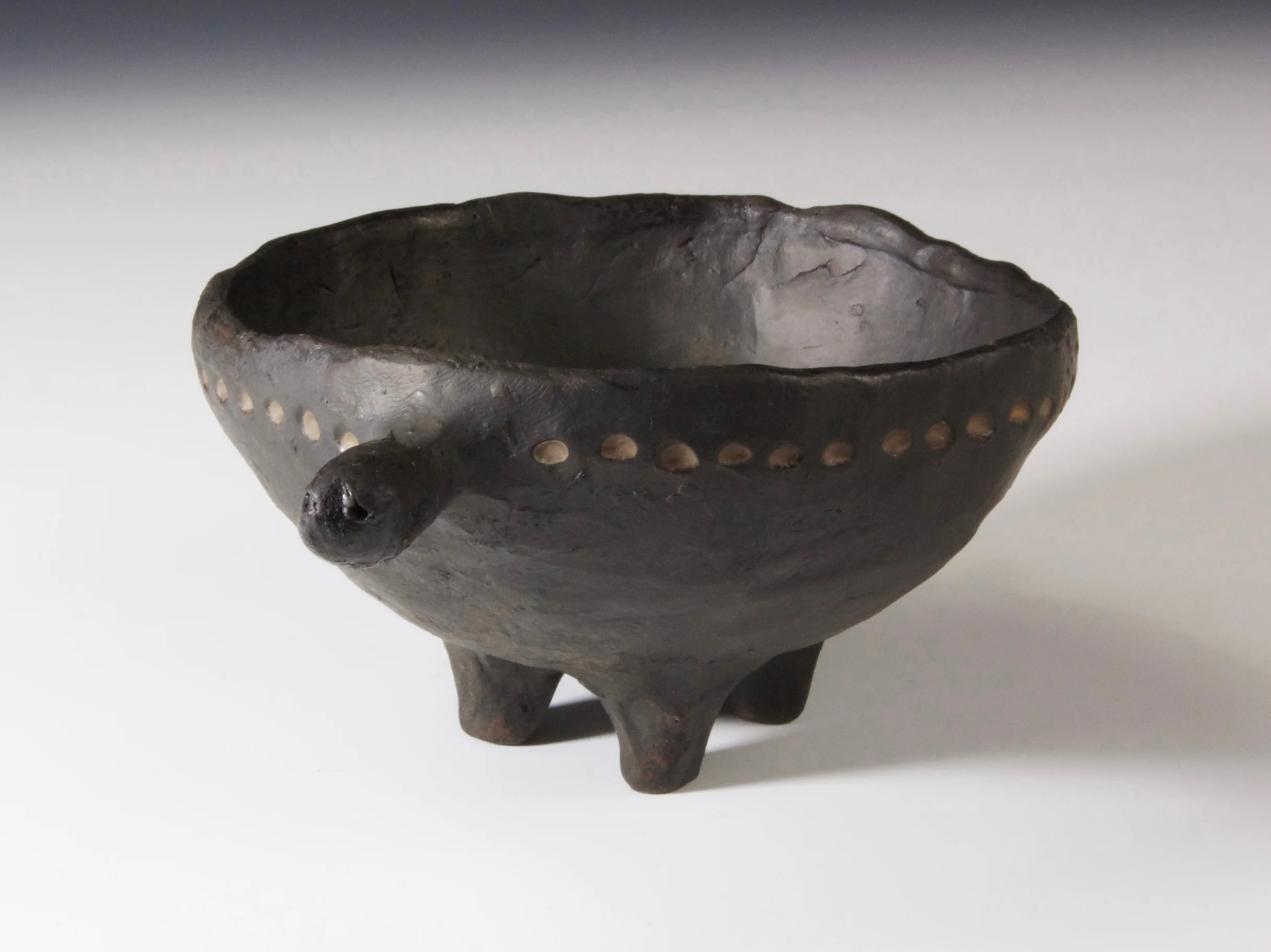  Turtle Vessel, Earthenware with Terra Sigillata, 6 x 4.5 x 2.5" (2015).
