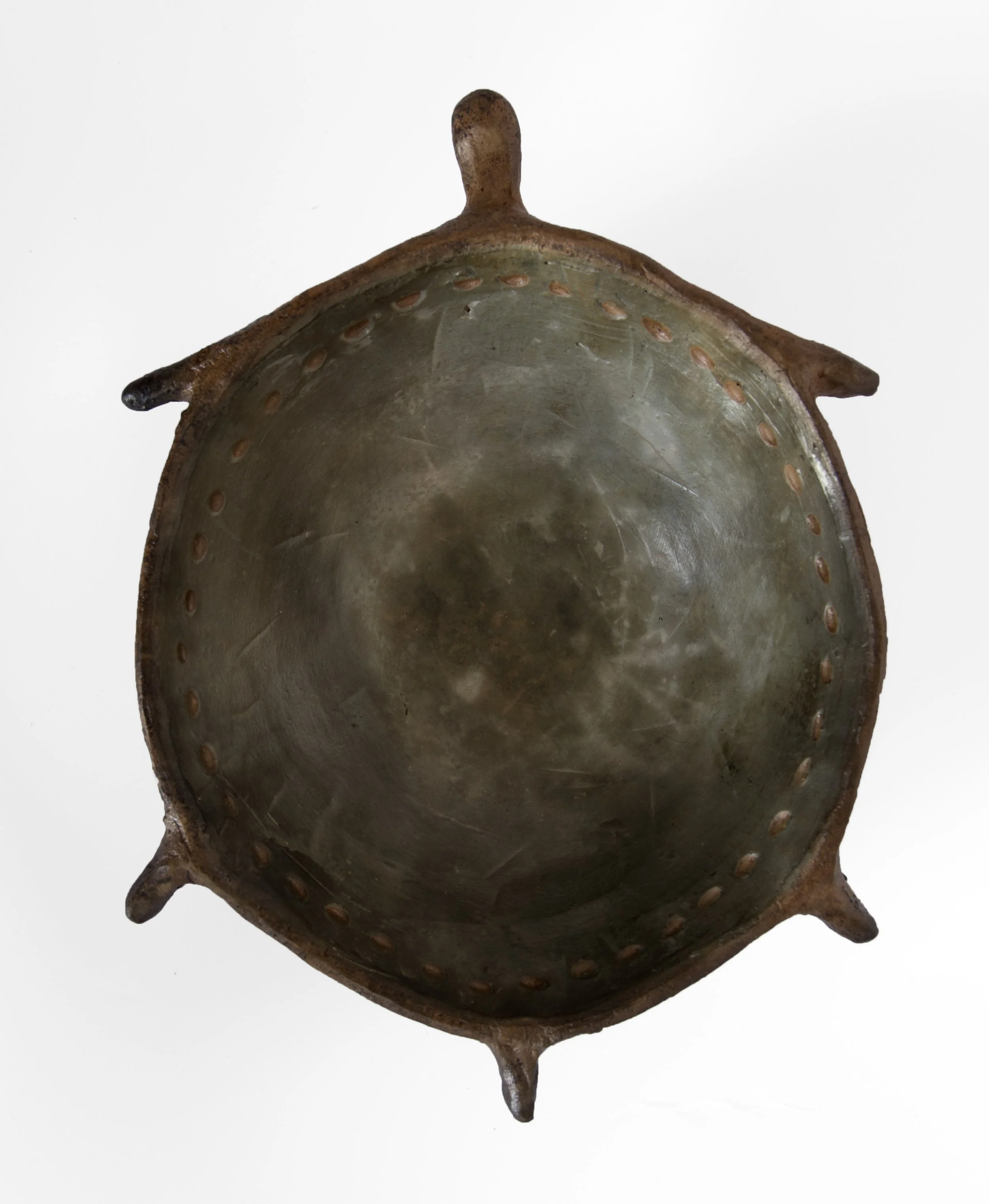 Turtle Vessel, Earthenware w/ Terra Sigillata, 6.5 x 6 x 2" (2016). Photo by Lauren Bina.