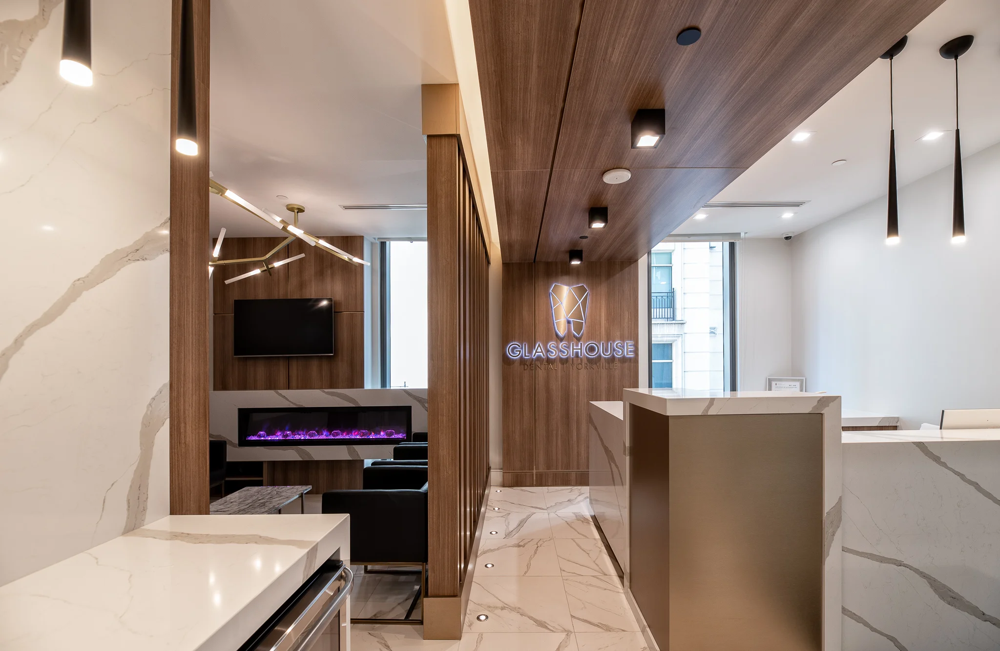 Commercial Photography - Glass House Dental Interior Reception.JPG