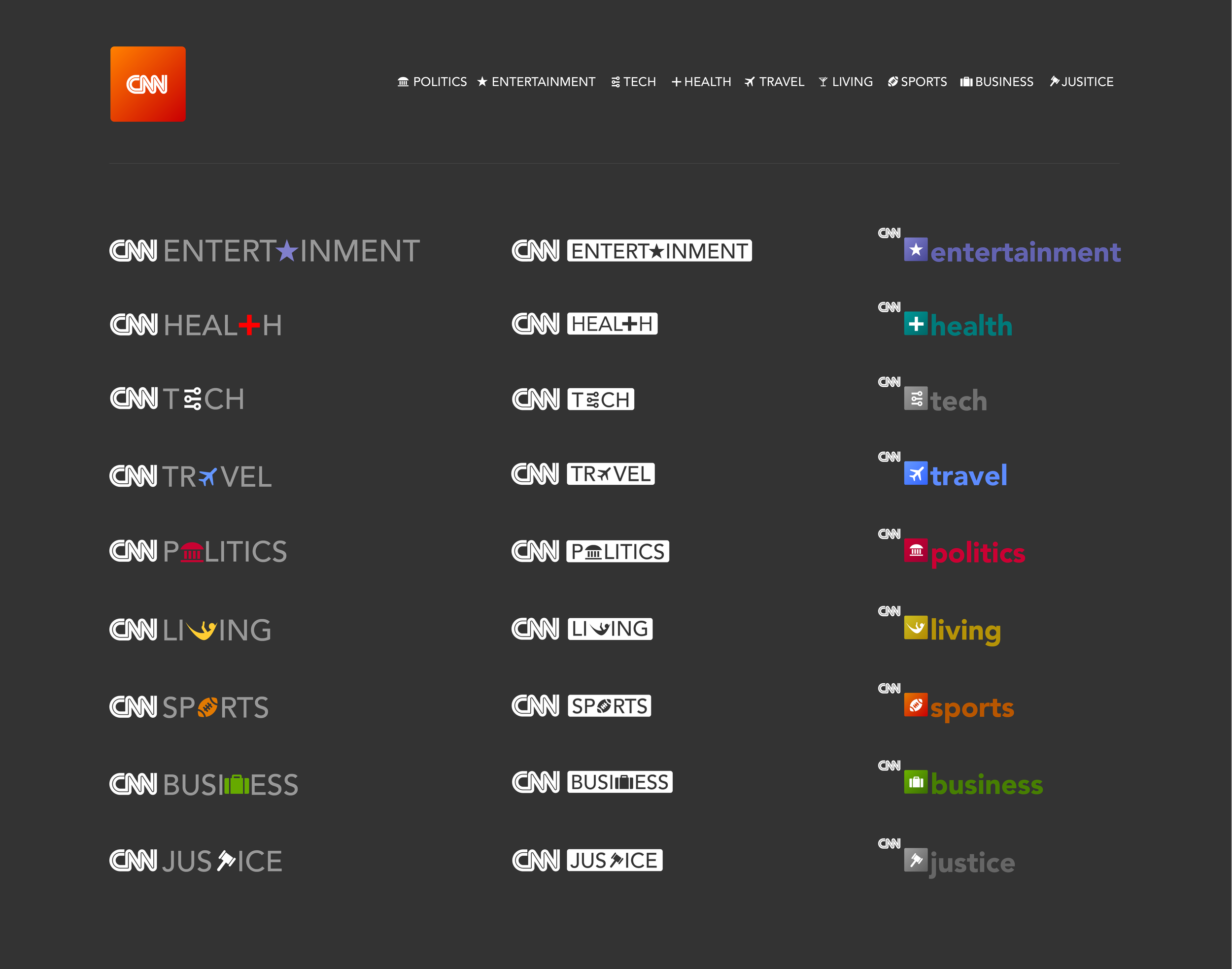 Exploring different type, iconography, color