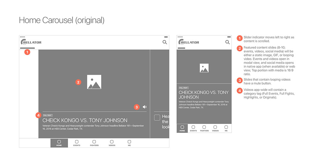 Our home screen idea—a carousel of curated content