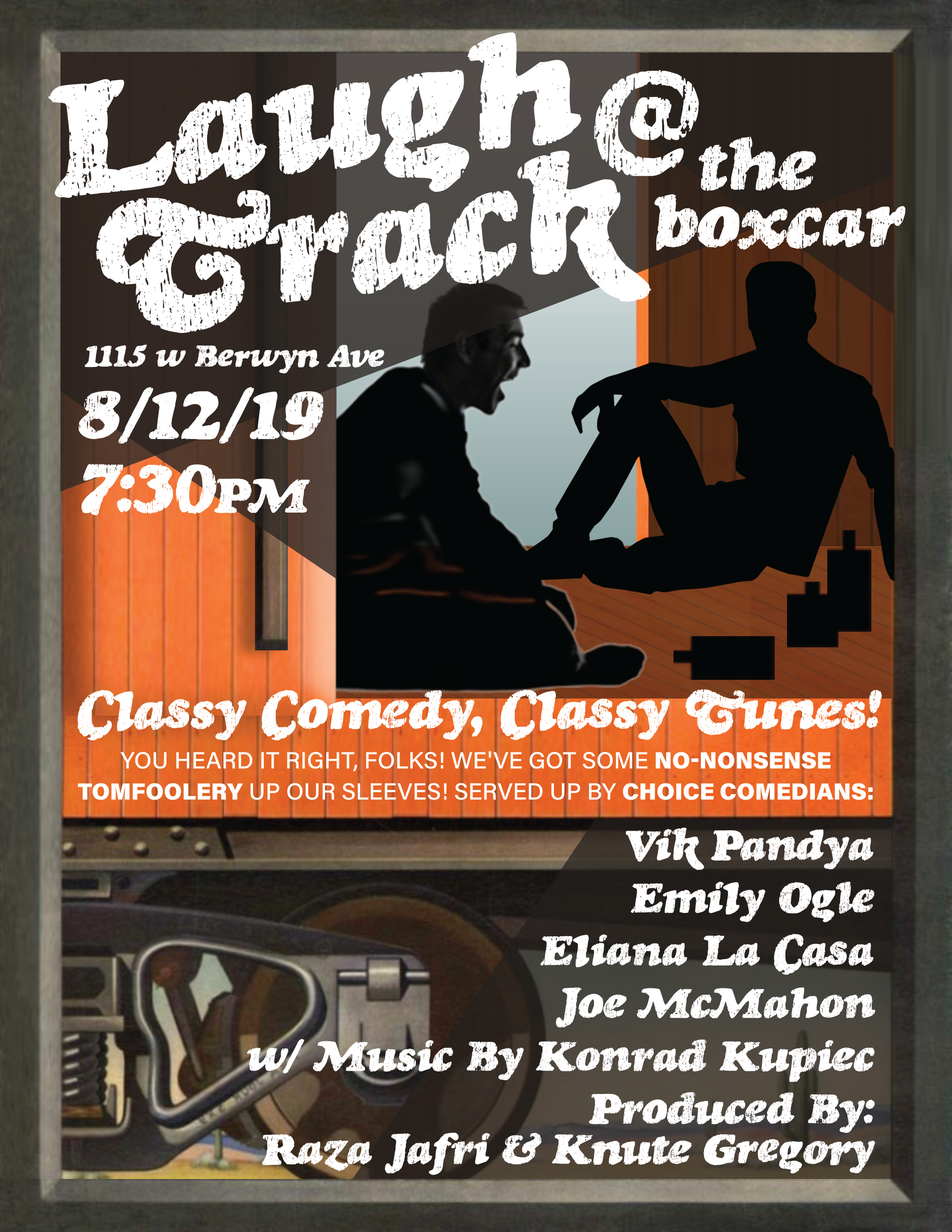 Monday, August 12: Laugh Track 