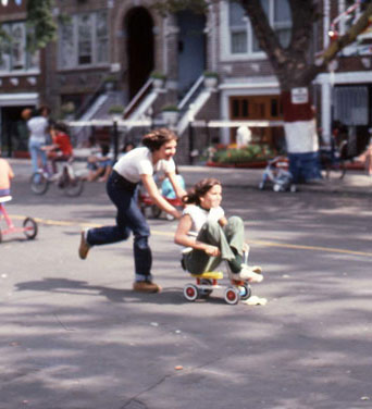 Fun on Brooklyn street