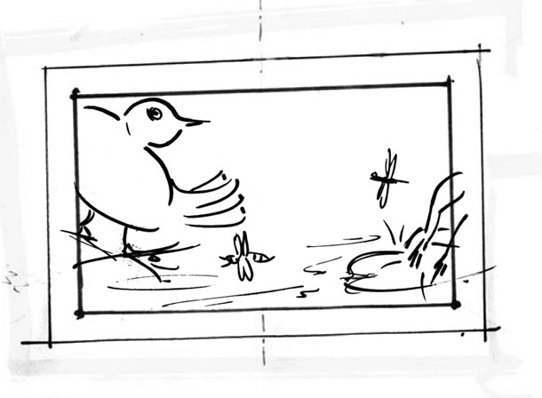 The frame