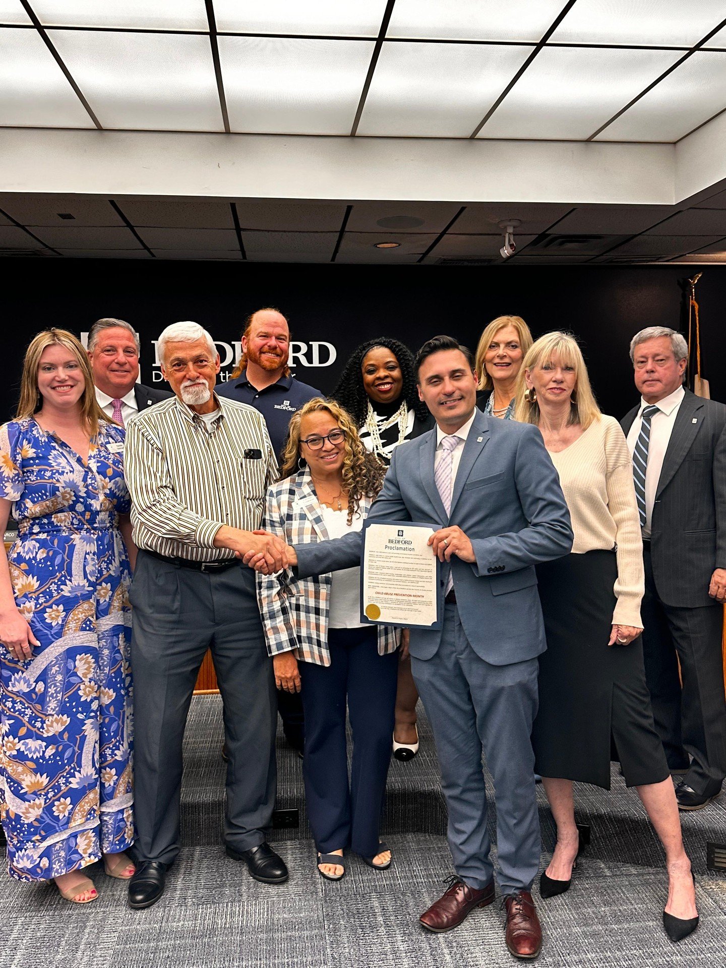 Thank you to the @cityofbedfordtx for issuing a Child Abuse Prevention Month proclamation last week and recognizing CASA of Tarrant County's efforts in speaking up for abused and neglected children in Bedford! #capm #bedfordtx