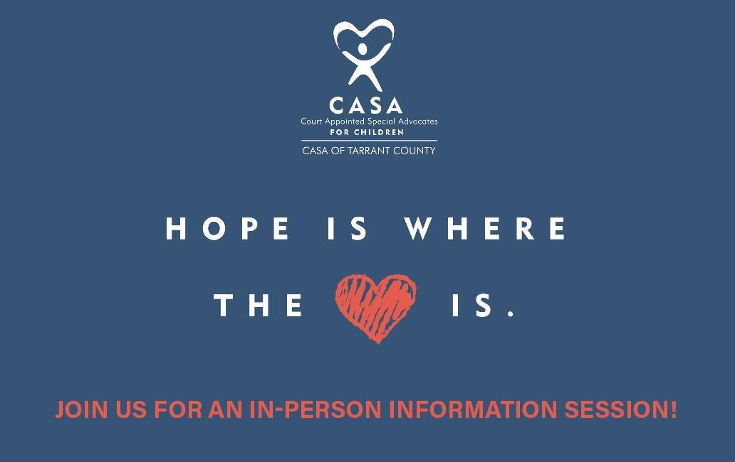 Become a voice for a child in foster care. CASA (Court Appointed Special Advocates) is seeking compassionate volunteers to advocate for the best interests of children who have been removed from their homes due to abuse or neglect. Your commitment can