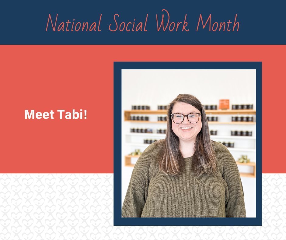 May is National Social Work Month! We are featuring a licensed social worker and staff member Tabi Conner. She says, &quot;The kids we work with are worth every bit of time, energy, and donation that we can give to them. At CASA, we get to be a stead