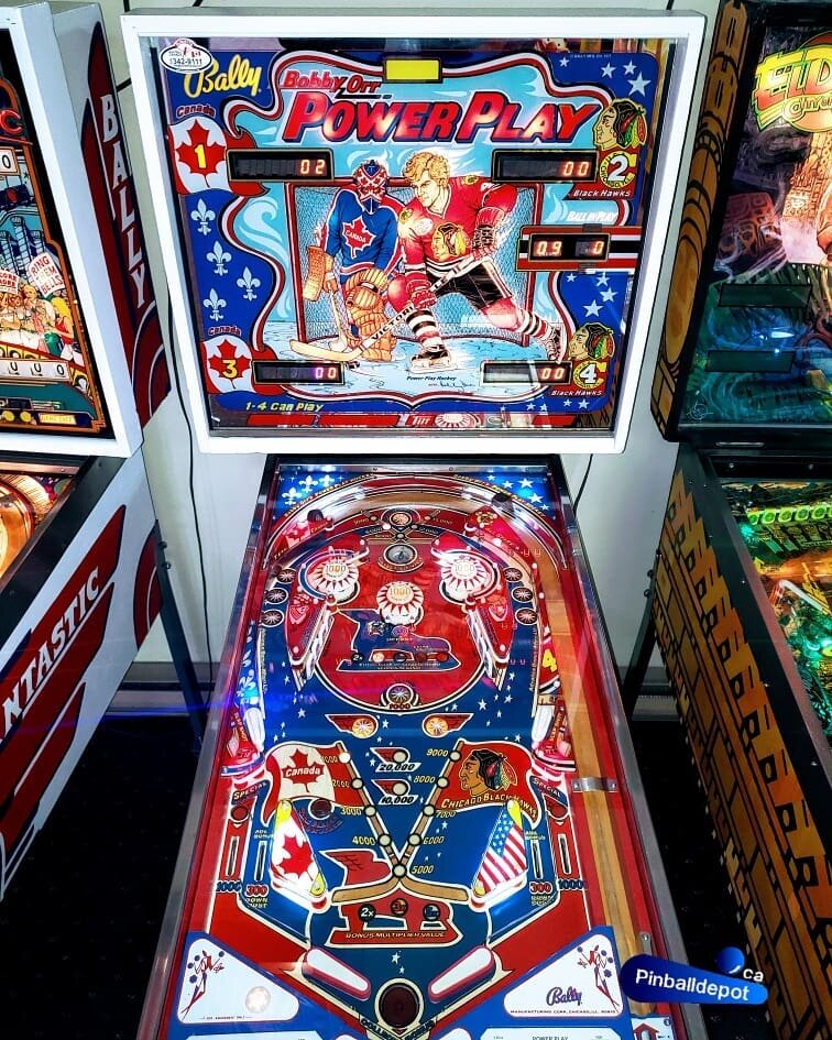 Hockey fans! 🏒 Who loves Bobby Orr? This Bobby Orr's Power Play pinball machine was made in 1978! Such a classic and great for 4 players! 😎
&bull;
Message us to request a video of game play or if you'd like it to be yours! 🕹
#PinballDepot