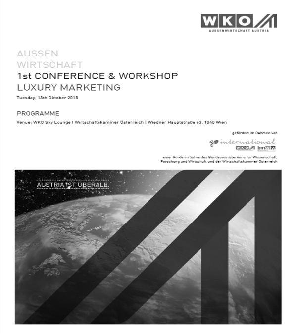Speaker: Big Data and Lean Management within Luxury (2015)