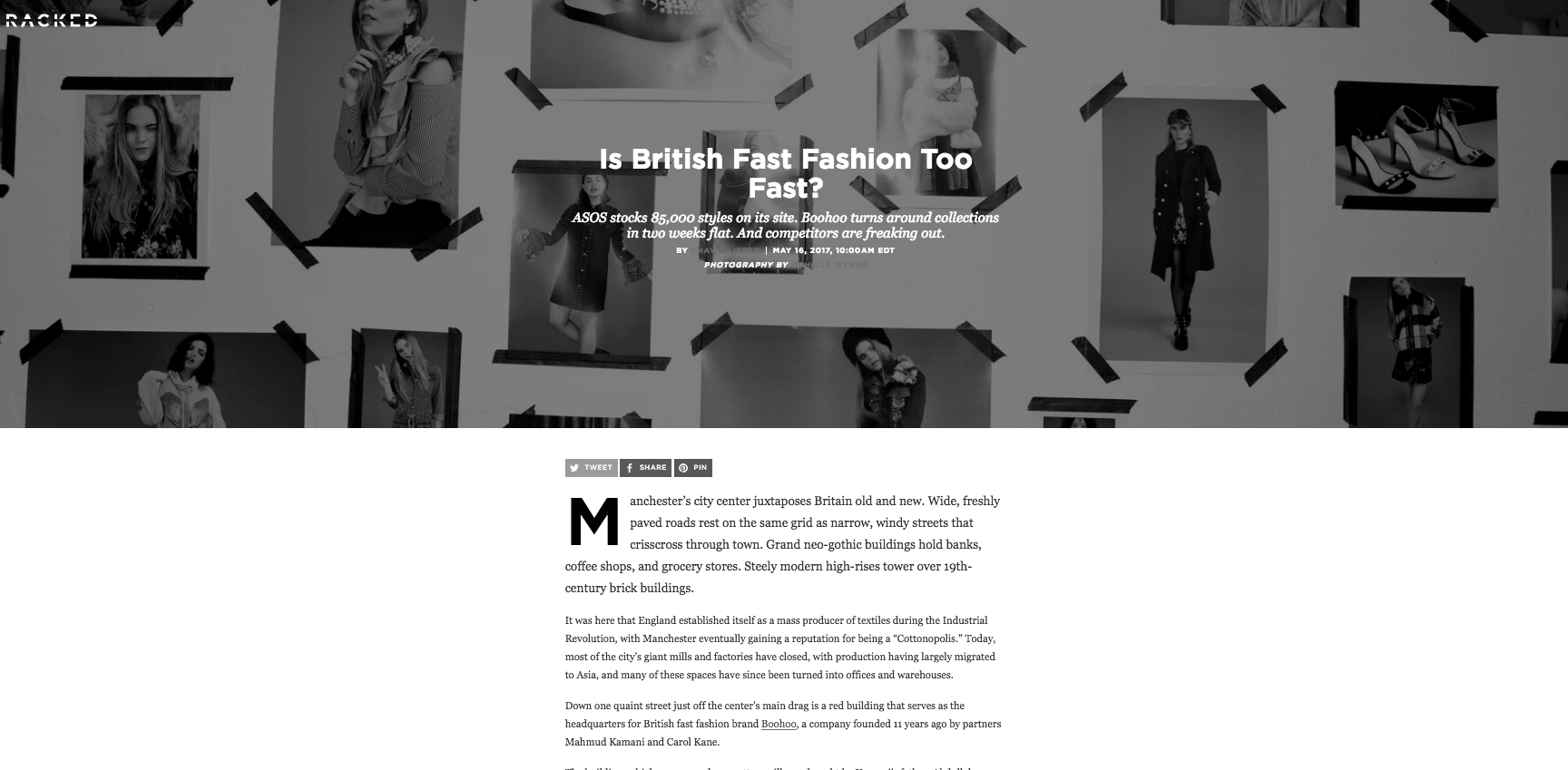 COMMENTARY: IS BRITISH FASHION TOO FAST? (2017)