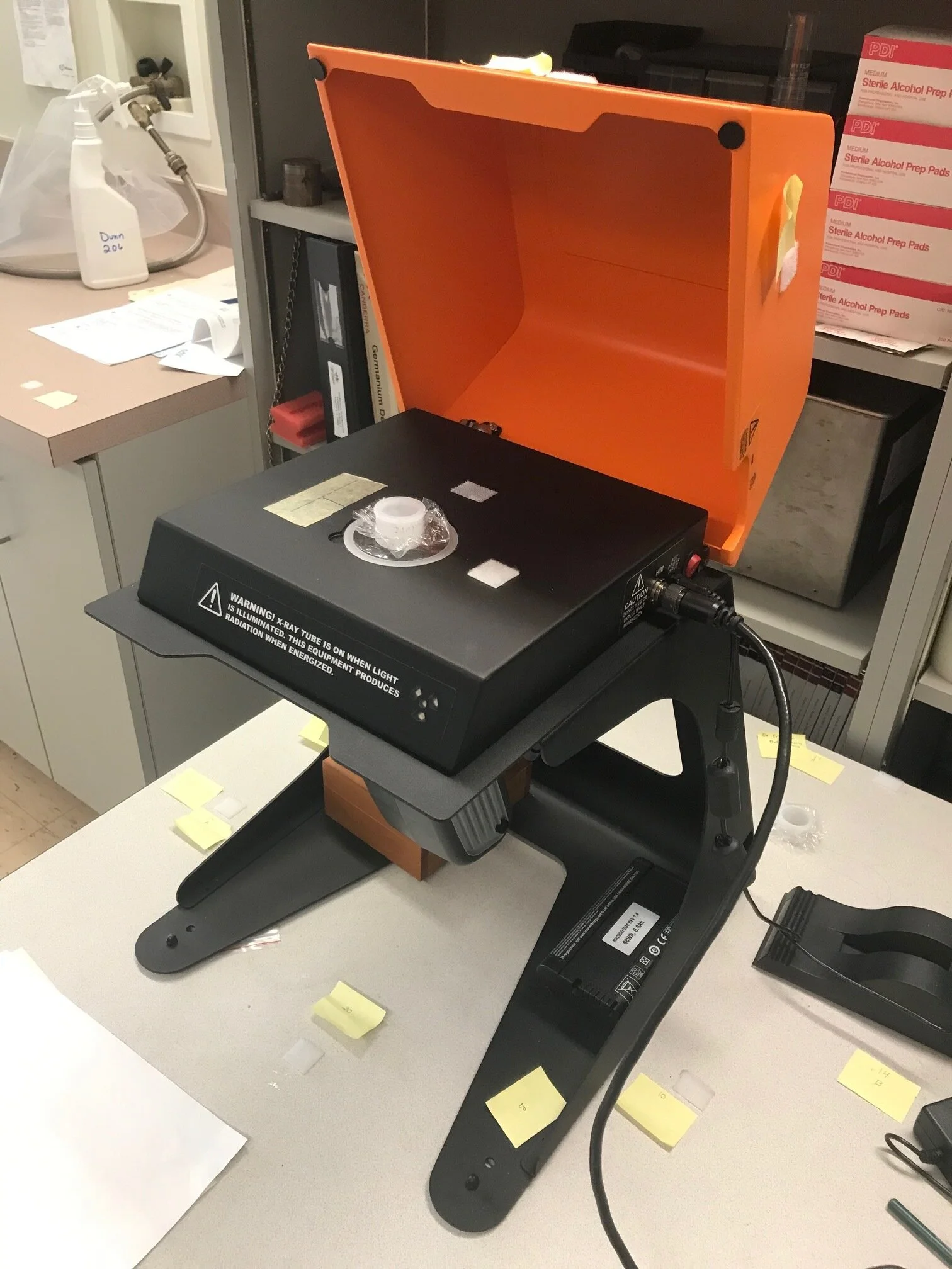 Portable X-ray fluorescence of zinc applied to human toenail clippings
