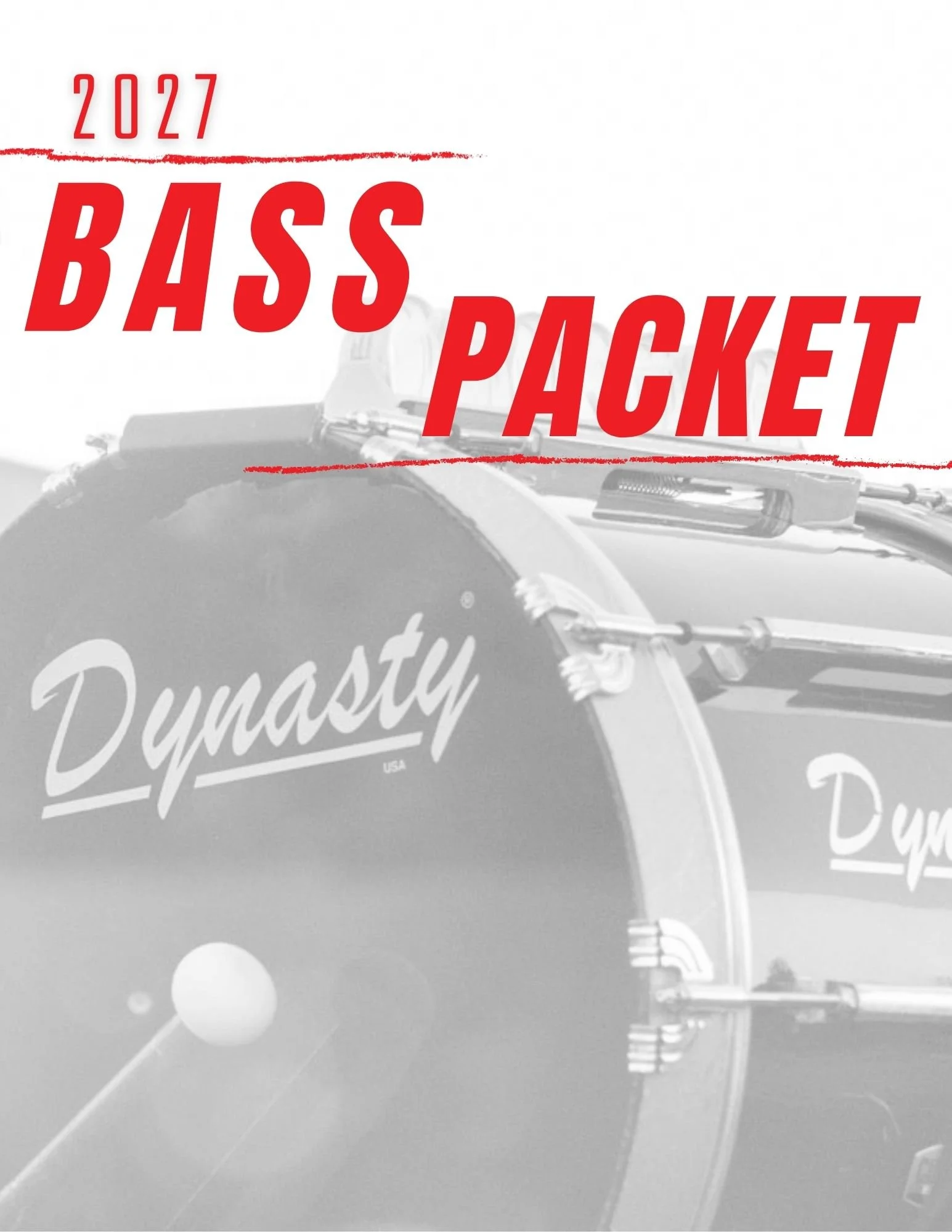 2027 Bass Packet & Audition Registration