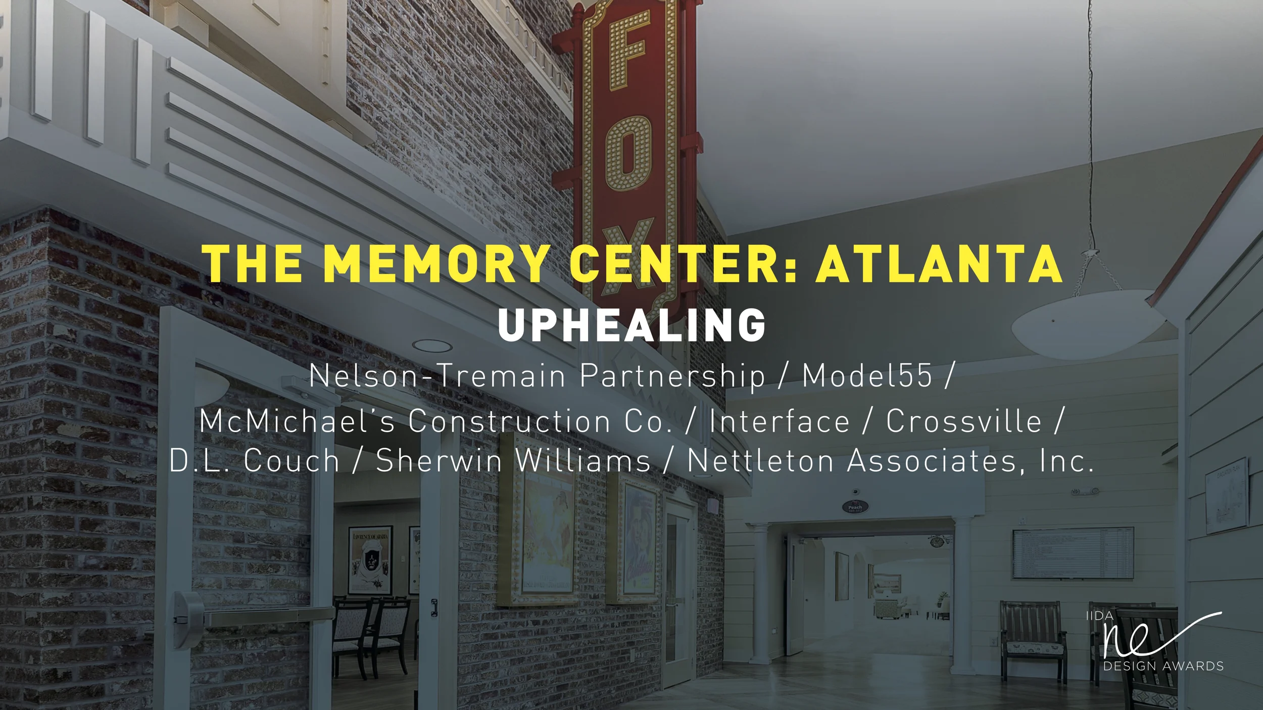 International Interior Design Association Design Awards | New England Chapter - 2019 Award: BEST IN NEW HAMPSHIRE Project: THE MEMORY CENTER: ATLANTA